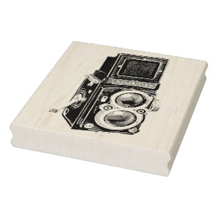 Tampons Encreurs Timbre moyen vintage d'art d'appareil-photo de