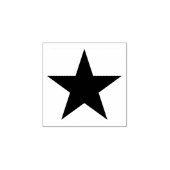 Tampons Encreurs Timbre noir auto-allumage étoile (Impression)