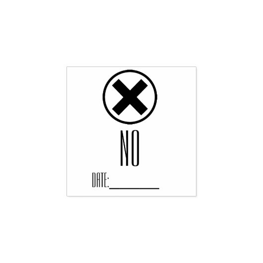 Tampons Encreurs Timbre "NON" (Impression)