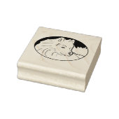 Tampons Encreurs Timbre ovale Samoyé; Heures de Timbre en caoutchou (Tampon)