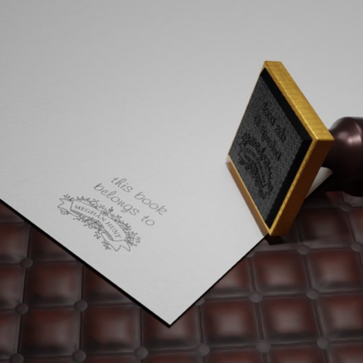 Tampons Encreurs Timbre personnalisé de la propriété Book