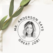 Tampons Encreurs Timbre Personnalisé De L'Enseignant Avec Timbre Ph