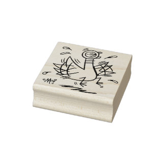Tampons Encreurs Timbre Pigeon Freakout Wood Art