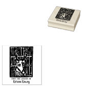 Tampons Encreurs Timbre plaque de bibliothèque de cerfs (Tamponné)