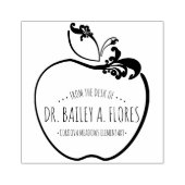 Tampons Encreurs timbre pomme fleurie du bureau des enseignants (Impression)