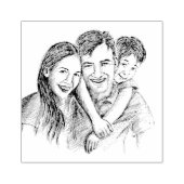 Tampons Encreurs Timbre portrait personnalisé (Impression)