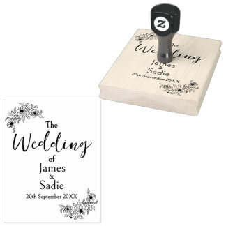 Tampons Encreurs Timbre pour mariage Anemone