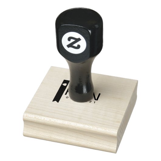 Tampons Encreurs Timbre pour mariage de logo initial du décodeur de (Tampon)