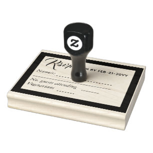 Tampons Encreurs Timbre pour mariage de RÉPONSE RSVP personnalisé -