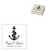 Tampons Encreurs Timbre pour mariage Monogramme Ancre (Tamponné)