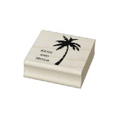 Tampons Encreurs Timbre pour mariage Palm Tree de destination vinta (Tampon)