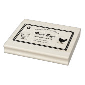 Tampons Encreurs Timbre professionnel aux oeufs personnalisés | OEu (Tampon)