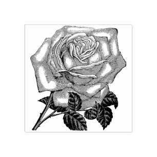 Tampons Encreurs Timbre rose en caoutchouc