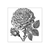 Tampons Encreurs Timbre rose en caoutchouc (Impression)