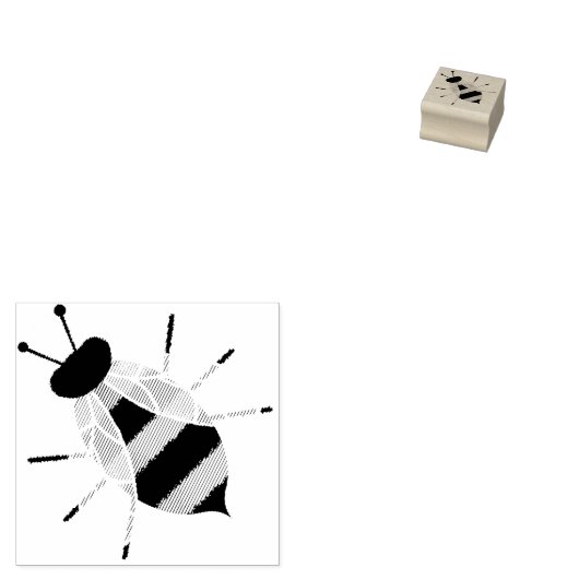 Tampons Encreurs Timbre rustique Bumble Honey Bee Caoutchouc Craft (Tamponné)