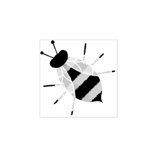 Tampons Encreurs Timbre rustique Bumble Honey Bee Caoutchouc Craft (Impression)