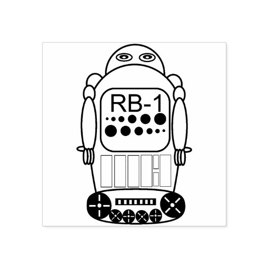 Tampons Encreurs timbre traditionnel robot (Impression)
