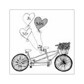 Tampons Encreurs Timbre vélo Tandem love (Impression)