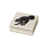 Tampons Encreurs Timbre vintage de chat noir d'Halloween (Tampon)
