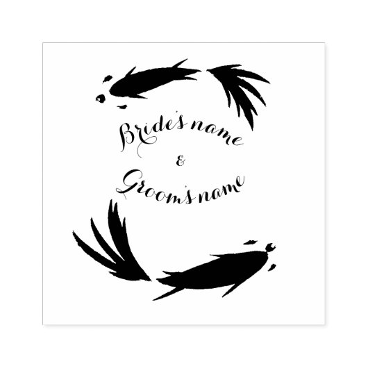 Tampons Encreurs Timbre Zen personnalisé parfait pour mariage asiat (Impression)