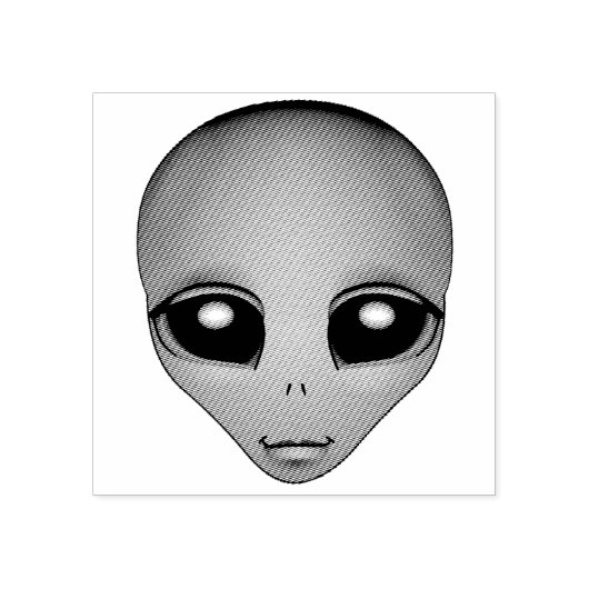 Tampons Encreurs Timbres Aliens Cute Alien Timbres en caoutchouc (Impression)