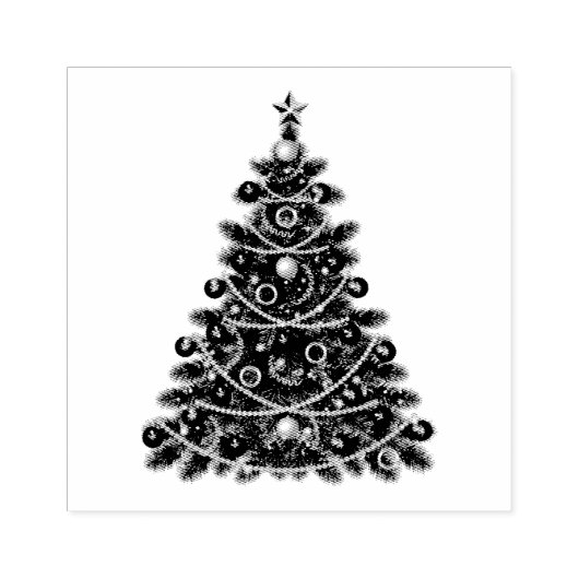 Tampons Encreurs Timbres d'art en bois/Arbre de Noël (Impression)