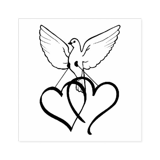 Tampons Encreurs Timbres d'art en bois/colombe (Impression)