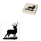 Tampons Encreurs Timbres d'art en bois / Deer Buck (Tamponné)
