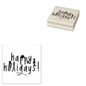 Tampons Encreurs Timbres d'art en bois/Joyeuses fêtes (Tamponné)