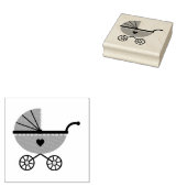 Tampons Encreurs Timbres d'art en bois / Porte bébé (Tamponné)