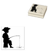 Tampons Encreurs Timbres en bois / Petite pêche pour garçons (Tamponné)