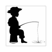 Tampons Encreurs Timbres en bois / Petite pêche pour garçons (Impression)