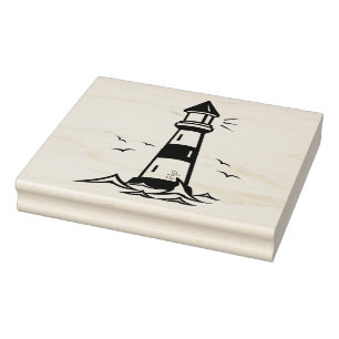 Tampons Encreurs Timbres en bois/Phare