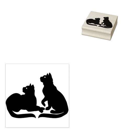 Tampons Encreurs Timbres en caoutchouc Amoureux de les chats mignon (Tamponné)