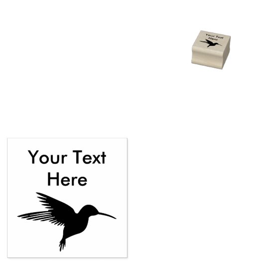 Tampons Encreurs Timbres en caoutchouc de colibris (Tamponné)