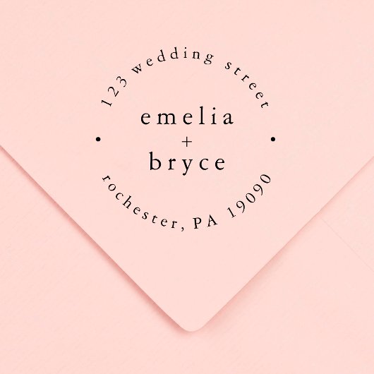 Tampons Encreurs Timbres en caoutchouc de mariage bohème simple mon