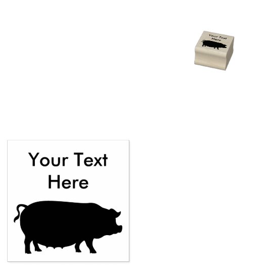 Tampons Encreurs Timbres en caoutchouc de porc mignon (Tamponné)