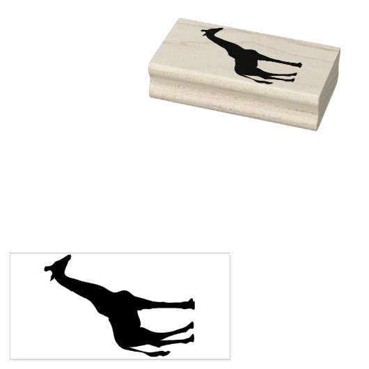 Tampons Encreurs Timbres en caoutchouc en bois - Giraffe (Tamponné)