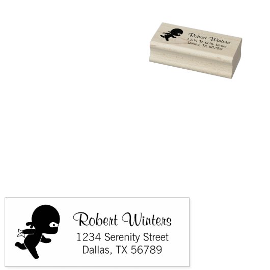 Tampons Encreurs Tiny Ninja Courir (Tamponné)