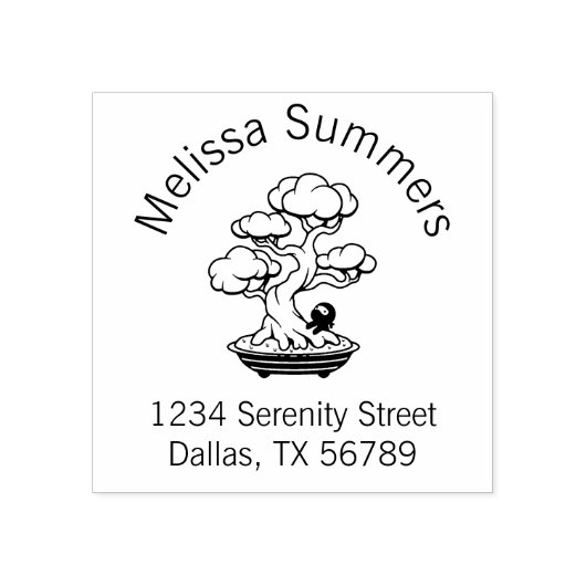 Tampons Encreurs Tiny Ninja et Bonsai Tree Adresse (Impression)