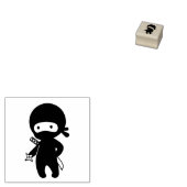 Tampons Encreurs Tiny Ninja Holding Throwing Star 1x1 (Tamponné)