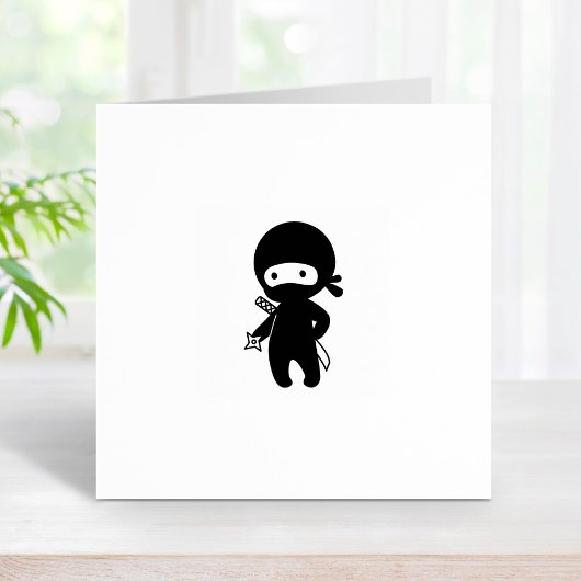 Tampons Encreurs Tiny Ninja Holding Throwing Star 1x1