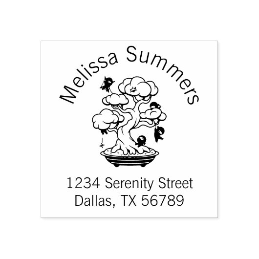 Tampons Encreurs Tiny Ninjas dans Bonsai Arch Adresse (Impression)