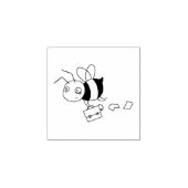 Tampons Encreurs Tired Stress Worker Bee Holding Porte-documents 2 (Impression)