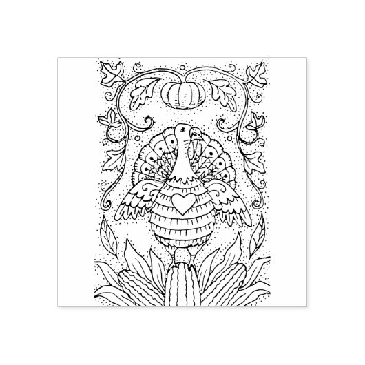 TAMPONS ENCREURS TONS DE REMERCIER TURQUIE, CORN & FOLK CITROUILLE (Impression)