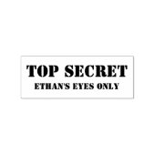 Tampons Encreurs Top Secret // Your Eyes Only Personalized Custom (Impression)