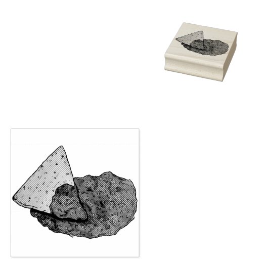 Tampons Encreurs Tortilla Chips et tremper Tomate Salsa Mexicain (Tamponné)