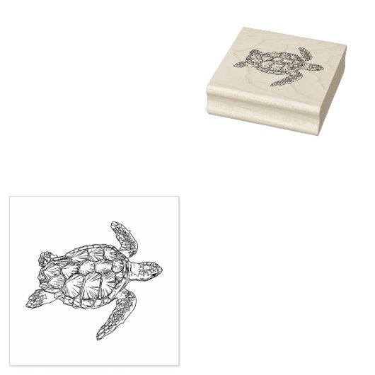 Tampons Encreurs Tortue de mer (Tamponné)