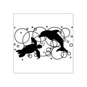 Tampons Encreurs Tortue de mer et dauphin (Impression)