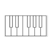 Tampons Encreurs Touches de piano ou de clavier vierges (Impression)